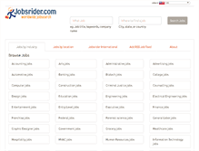Tablet Screenshot of jobsrider.com